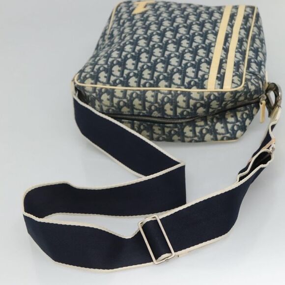 Dior Trotter Blue Canvas Shoulder Bag (Pre-Owned) - Picture 10 of 16